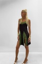 abito con  pizzo contrast